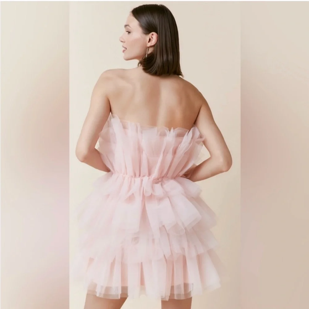 Francesca's Collections Soft Pink Dress - Picture 2 of 5